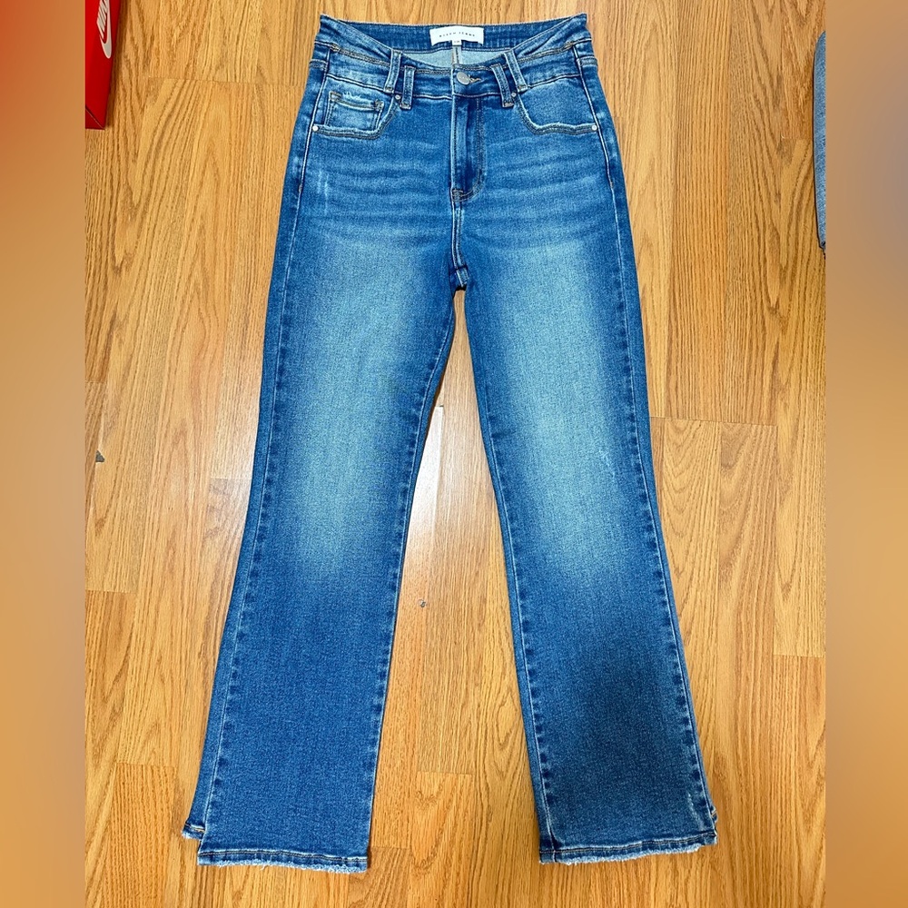 Risen Women's Straight Blue Jeans